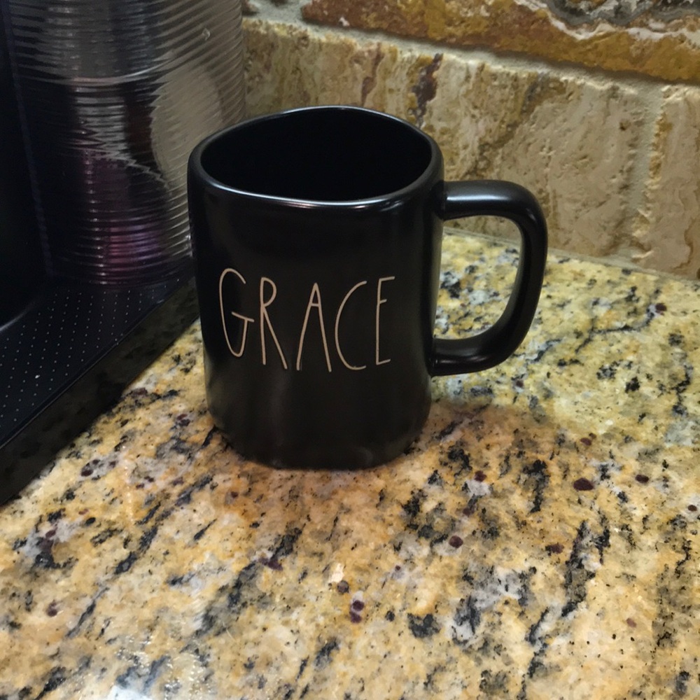 Rae Dunn black Grace  mug
